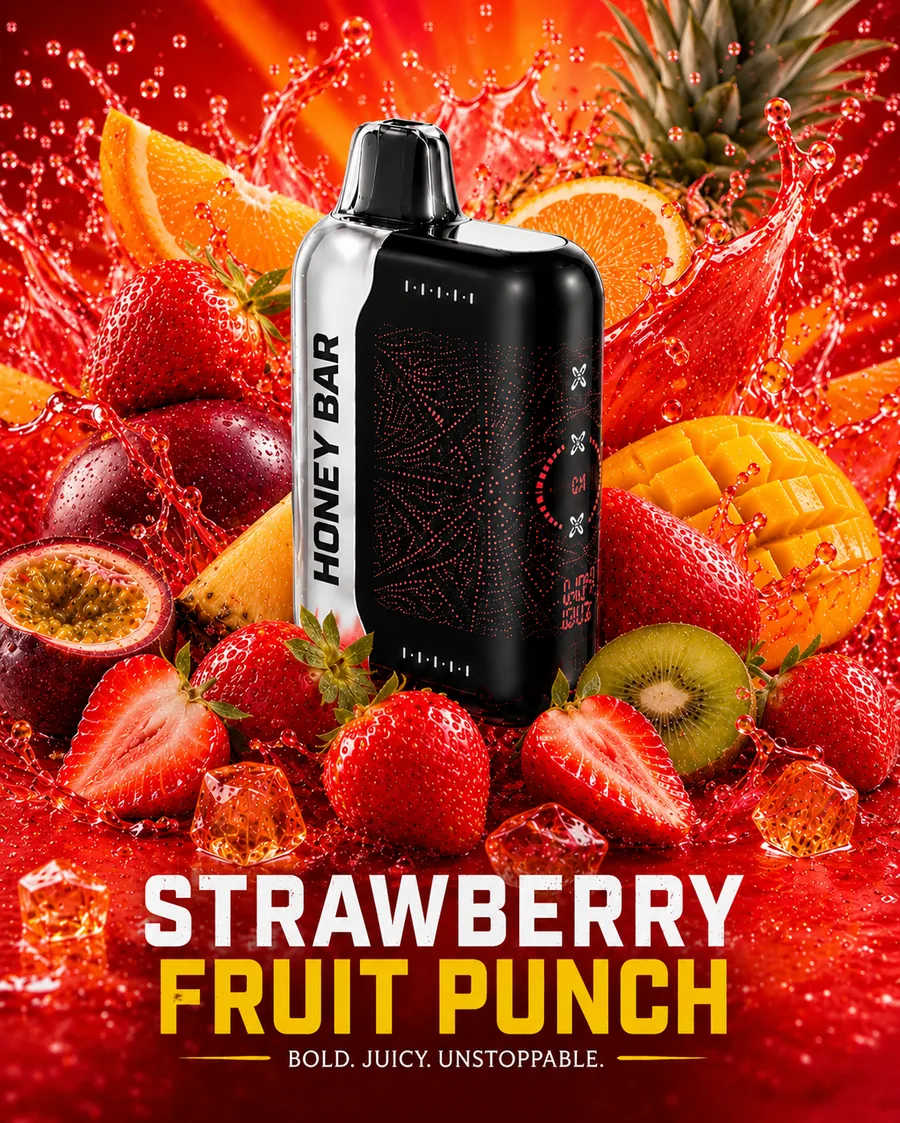 Product image of Strawberry Fruit Punch - Honey Bar